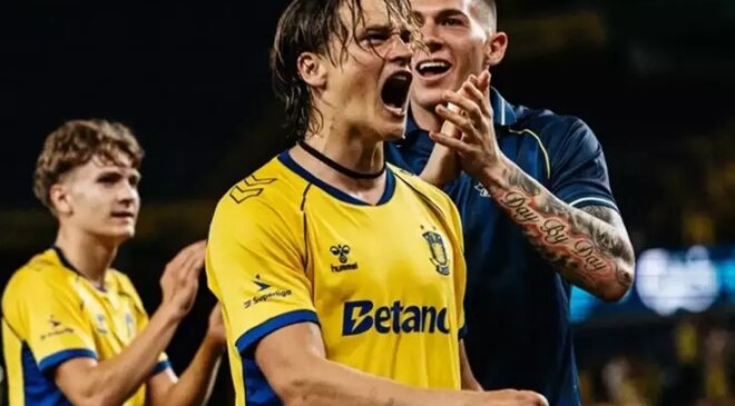 3-0 yenildikleri maçın rövanşında 18. dakikada 10 kişi kalan Brondby farklı kazanarak turladı