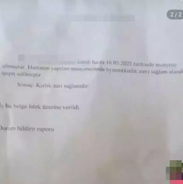 Bakirelik testine girdi, yetmedi bir de sonucu sosyal medyada paylaştı