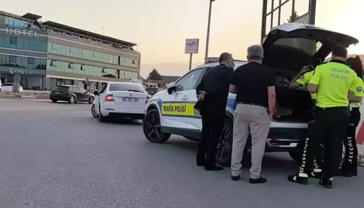 Çakarlı araçtan havaya ateş açtı, cezadan kurtulamadı