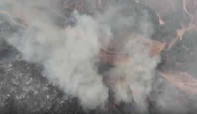 Çanakkale kabusu yaşıyor! Havadan çekilen görüntüler yangının büyüklüğünü gözler önüne serdi