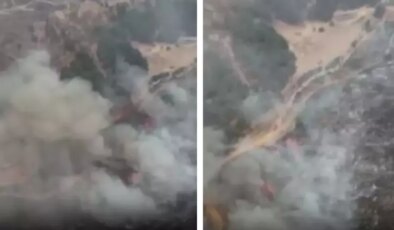 Çanakkale kabusu yaşıyor! Havadan çekilen görüntüler yangının büyüklüğünü gözler önüne serdi