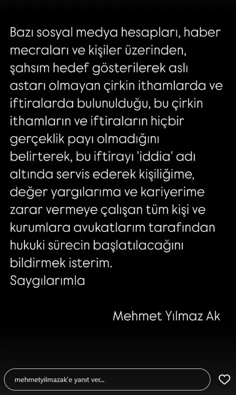 Ünlü oyuncu Mehmet Yılmaz Ak'a şok taciz suçlaması: Başıma silah dayayarak...