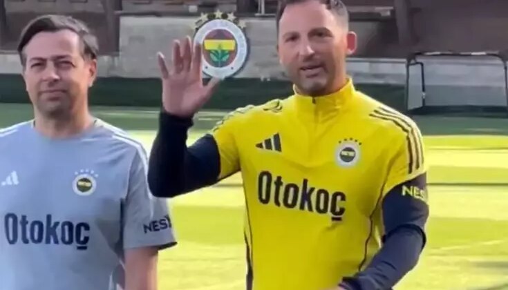 Fenerbahçe’nin yeni hocası Tedesco’dan ilk antrenmanında Türkçe mesaj