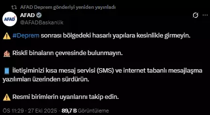 Balıkesir'deki 6.1'lik depremin ardından peş peşe açıklamalar