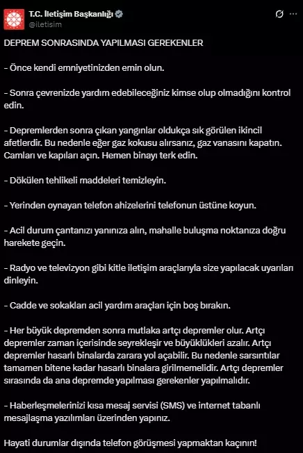 Balıkesir'deki 6.1'lik depremin ardından peş peşe açıklamalar