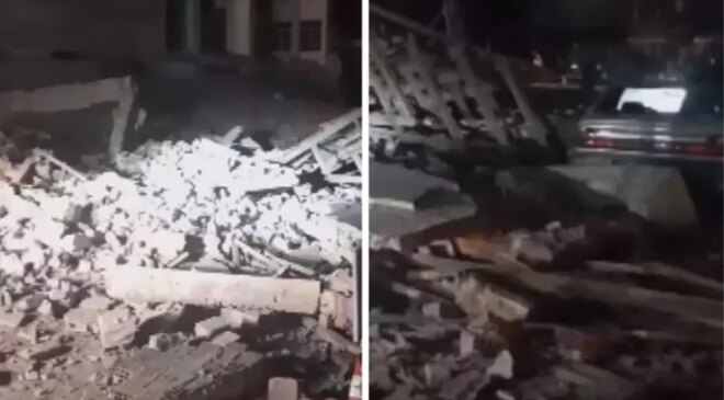 Balıkesir’den korkutan görüntüler! Yıkılan binalar var