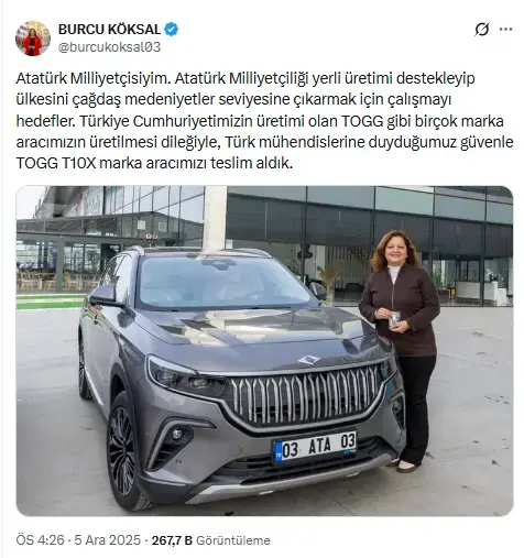 AK Parti'ye geçeceği iddia edilen CHP'li başkan, TOGG aldı