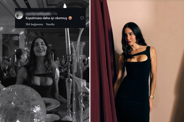 Ece Sükan'dan derin dekolte: Kapatmasa daha iyi olurmuş