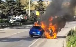 Süper Lig ekibinin yıldızı ölümden döndü! Aracı alev yandı