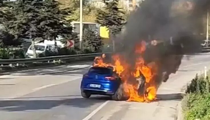 Süper Lig ekibinin yıldızı ölümden döndü! Aracı alev yandı